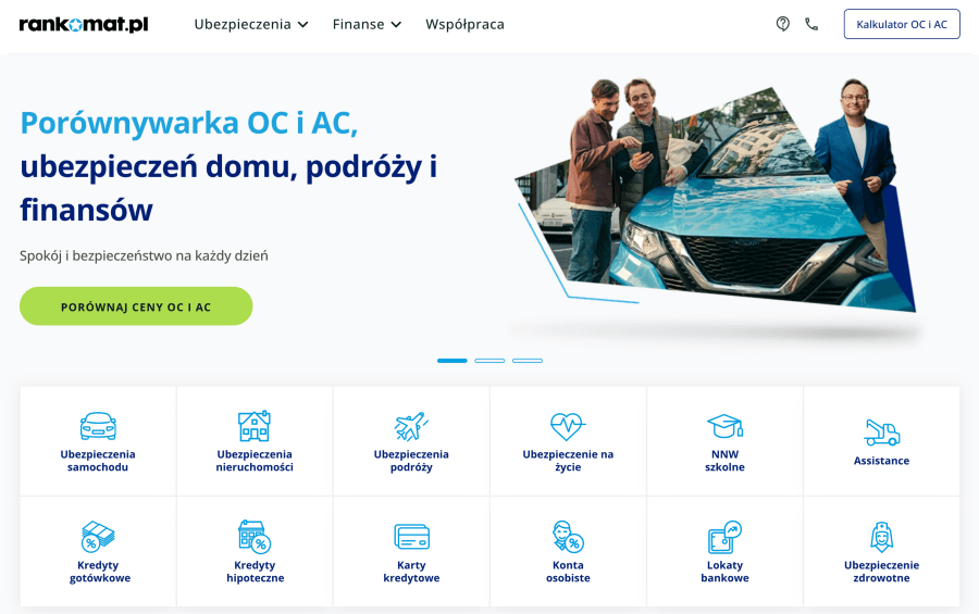 Strona internetowa Rankomat