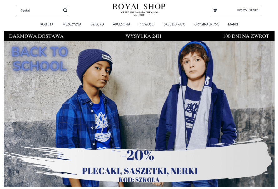 Sklep internetowy Royal Shop