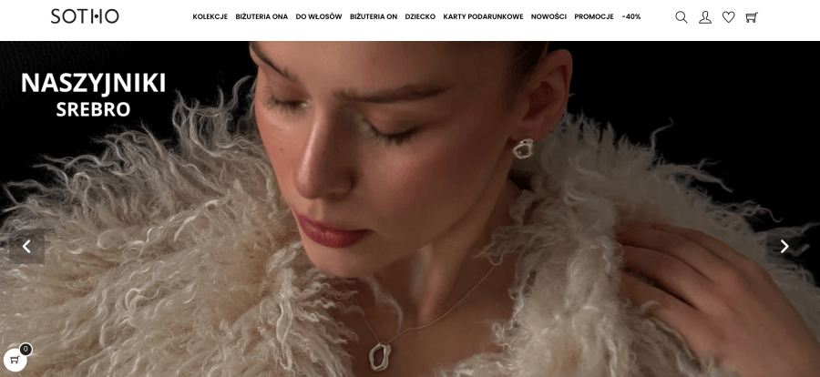 Strona internetowa Soho