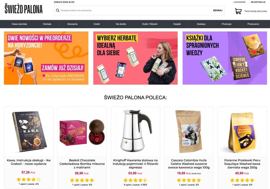 Sklep internetowy Świeżo Palona