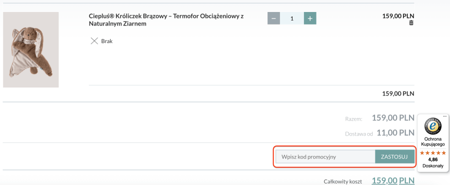Miejsce na kod rabatowy szumisie
