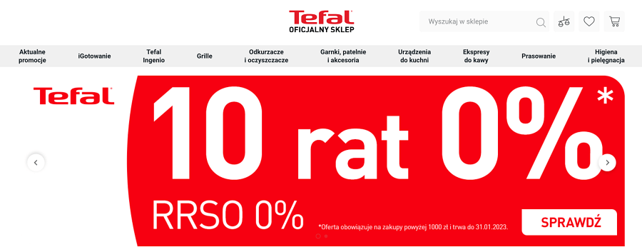 Sklep internetowy Tefal