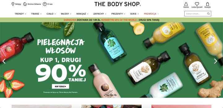 Sklep internetowy The Body Shop