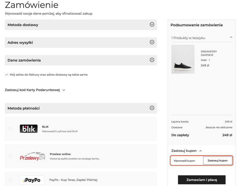 Miejsce na kod rabatowy venezia
