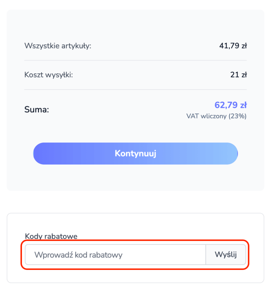 Miejsce na kod rabatowy Wanapix