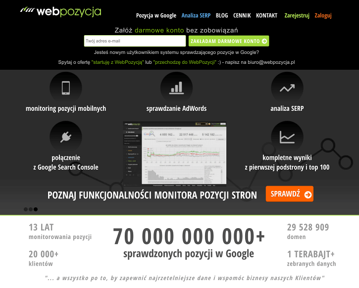 Strona internetowa Webpozycja