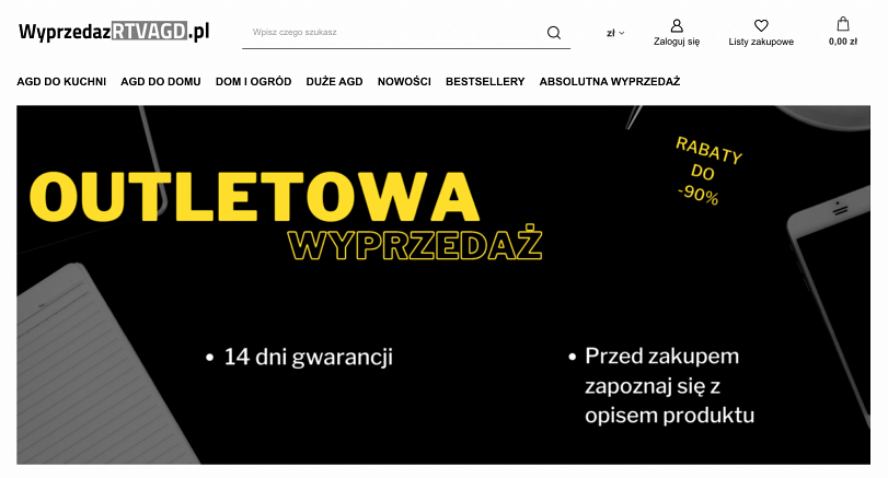 Sklep internetowy WyprzedażRTVAGD