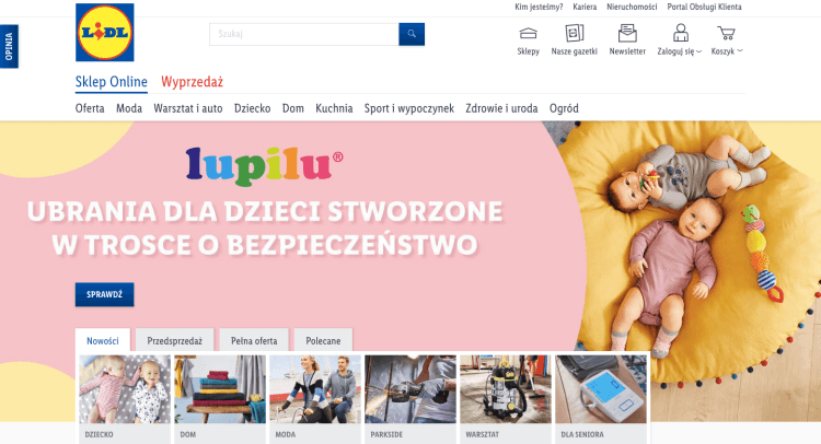 Sklep internetowy Lidl